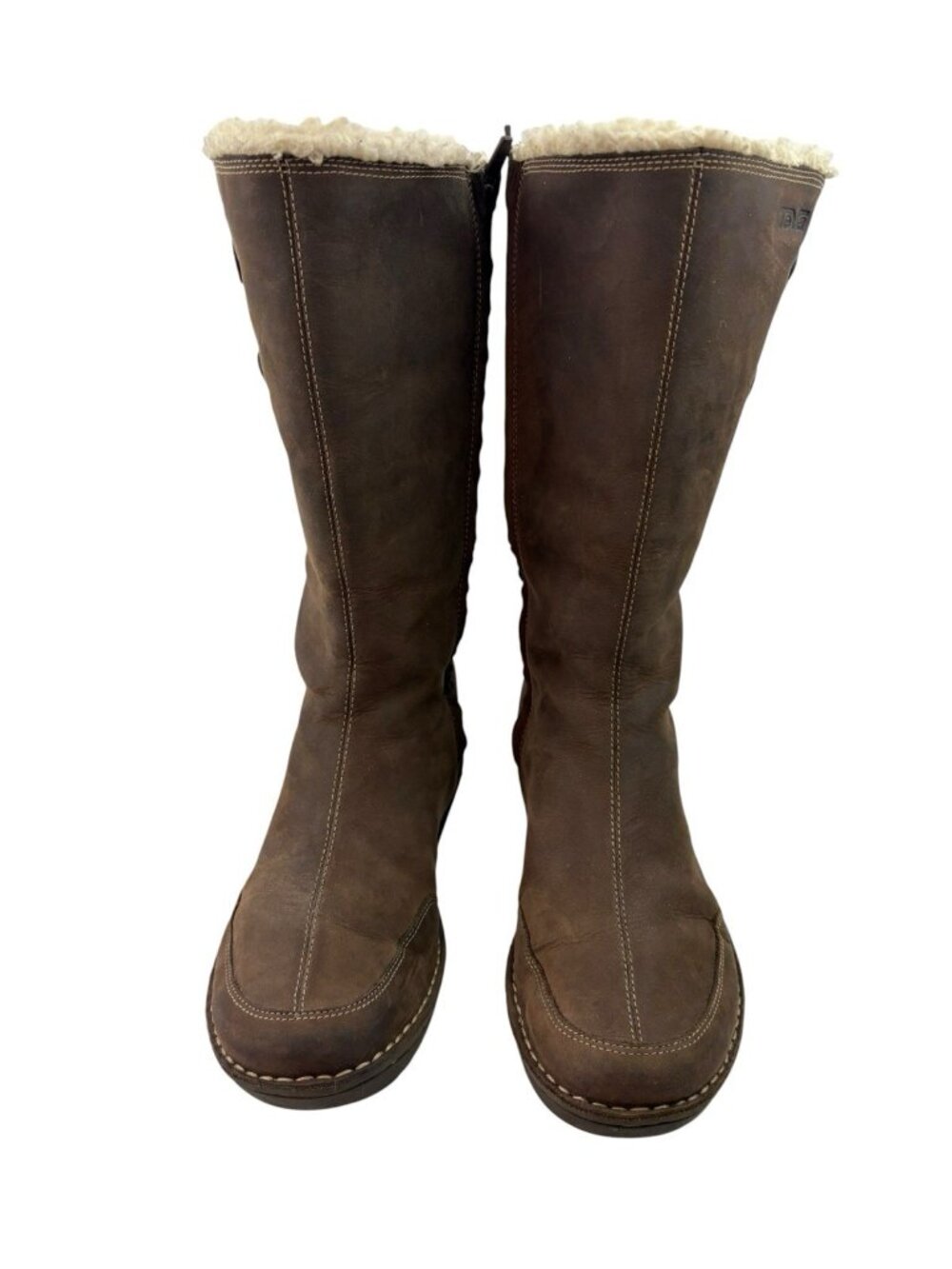 -Teva Tonalea Waterproof Leather Boot Womens Size 9 Brown Faux Fur Zip Up Winter - Picture 8 of 16